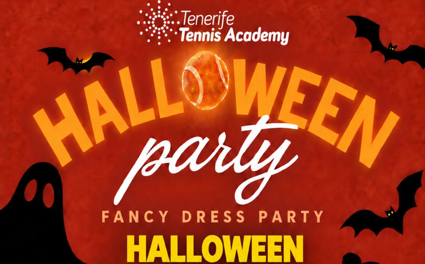 The Tenerife Tennis Academy Halloween Party poster