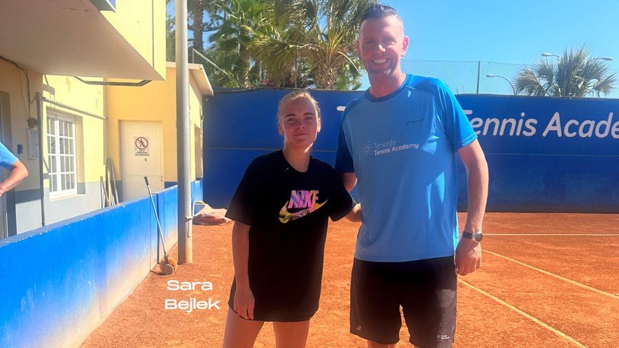 Sara Bejlek at Tenerife Tennis Academy