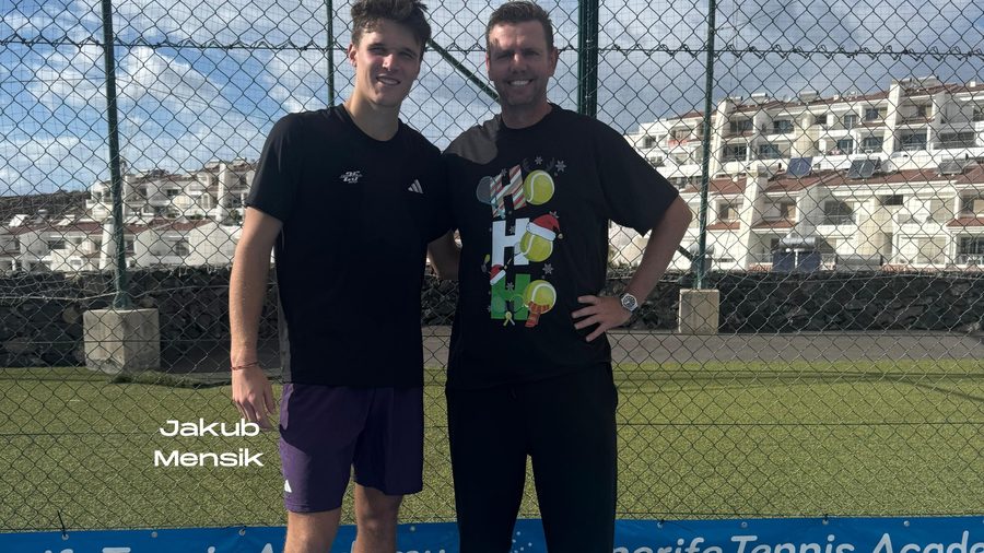 Jakub Mensik at Tenerife Tennis Academy